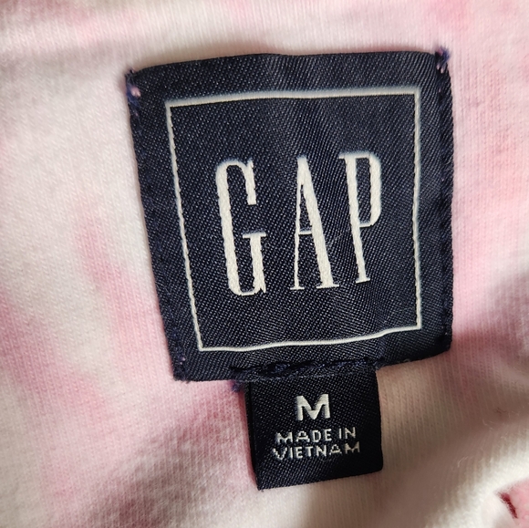 GAP Pink White Tie-Dye Midi Spaghetti Strap Babydoll Dress 100% Cotton PTP:18.5" - Picture 5 of 6